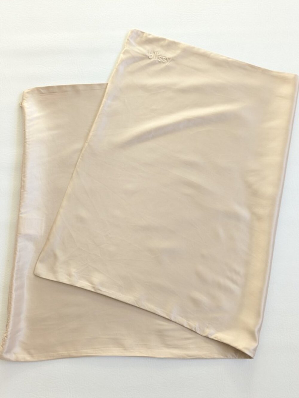 Blissy 100% Mulberry Pillowcase King Size Champagne Zippered